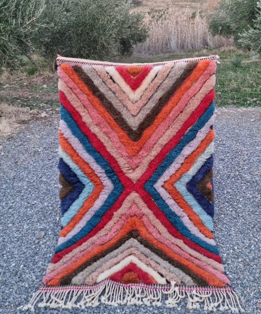 Amazigh/berber natural wool Rug #202408 - 180/114cm